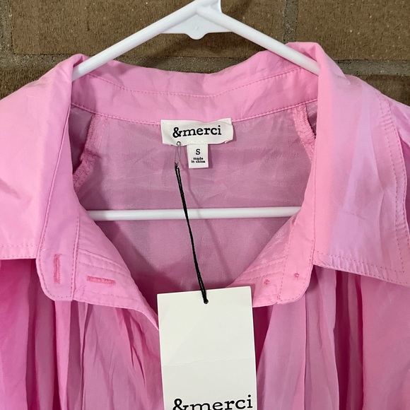 &mecci Pink Puff-Sleeve Mini Dress - Picture 4 of 5